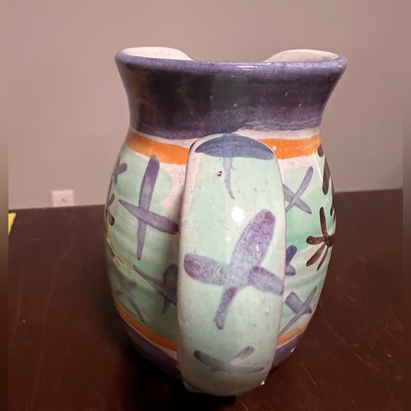 T. Puterbaugh Gill Signed TPG Studio Art Pottery Creamer 4.25” - Picture 4 of 6